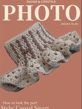 YHWH Handmade Crocheted Cream and Taupe Hat